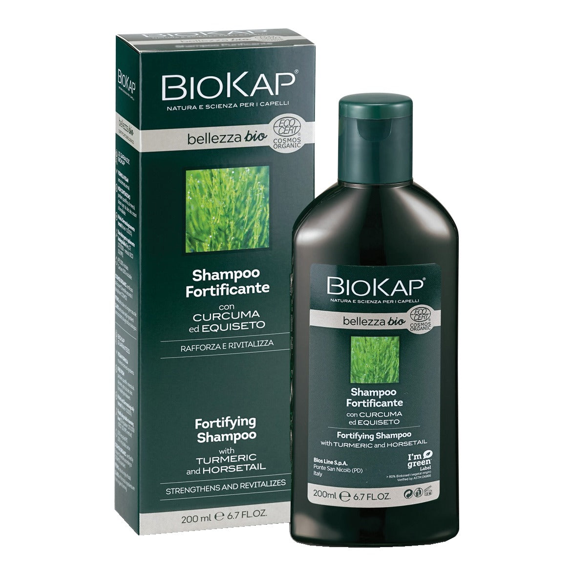 BIOKAP BELLEZZA BIO SHAMPOO FORTIFICANTE COSMOS ECOCERT 200 ML BIOSLINE