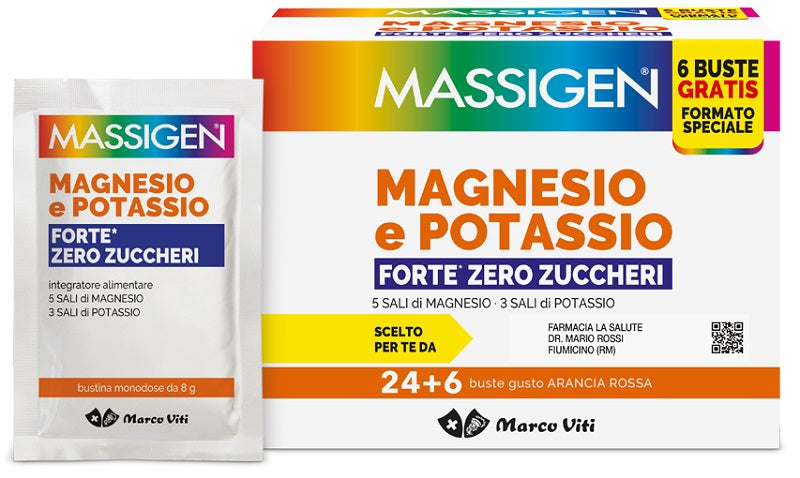 MAGNESIO POTASSIO FORTE ZERO Z 24 BUSTINE + 6 BUSTINE