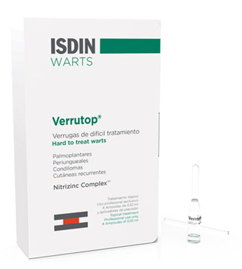 Isdin Verrutop Trattamento Verruche e Condilomi 4 Fiale 0,10ml