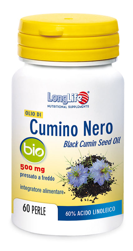 LONGLIFE OLIO DI CUMINO NERO BIO 60 PERLE