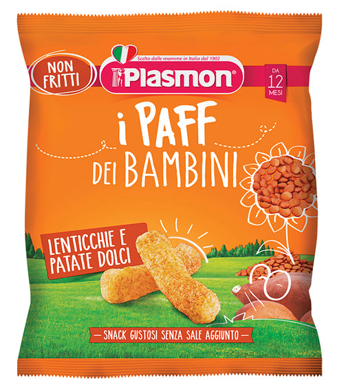 PLASMON DRY SNACK PAFF LENTICCHIE-PATATA DOLCE 15 G