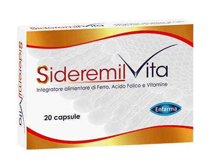 SIDEREMIL VITA 30 CAPSULE-Integratore alimentare di ferro, acido folico e vitamina C