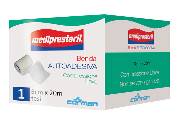 MEDIPRESTERIL BENDA AUTOADESIVA 8X2000 CM 1 PEZZO