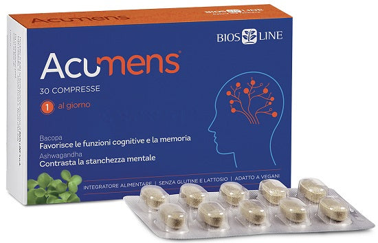 BIOSLINE ACUMENS 30 compresse  -Integratore per le funzioni cognitive e la memoria