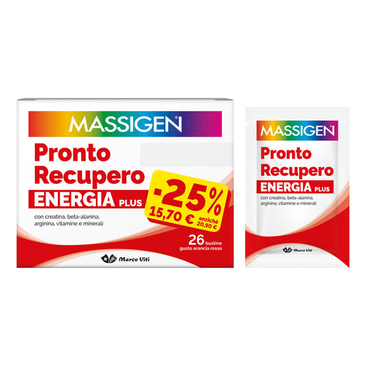 Massigen Pronto Recupero Energia Plus 26 Bustine Promo