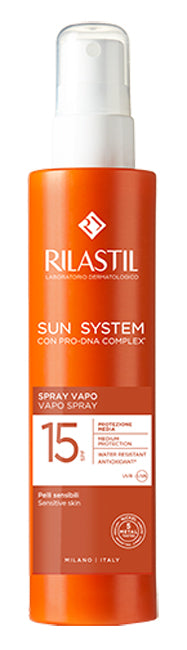 Rilastil Sun System Emulsione Spray Solare Viso e Corpo SPF15 200ml