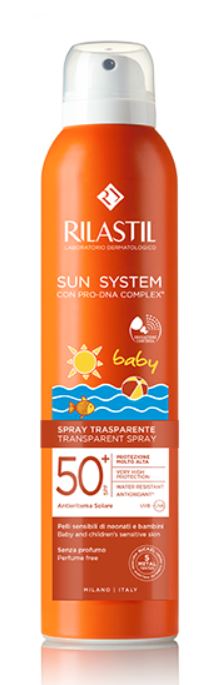 Rilastil Sun System protezione solare Spray trasparente bambino SPF50 200 ml