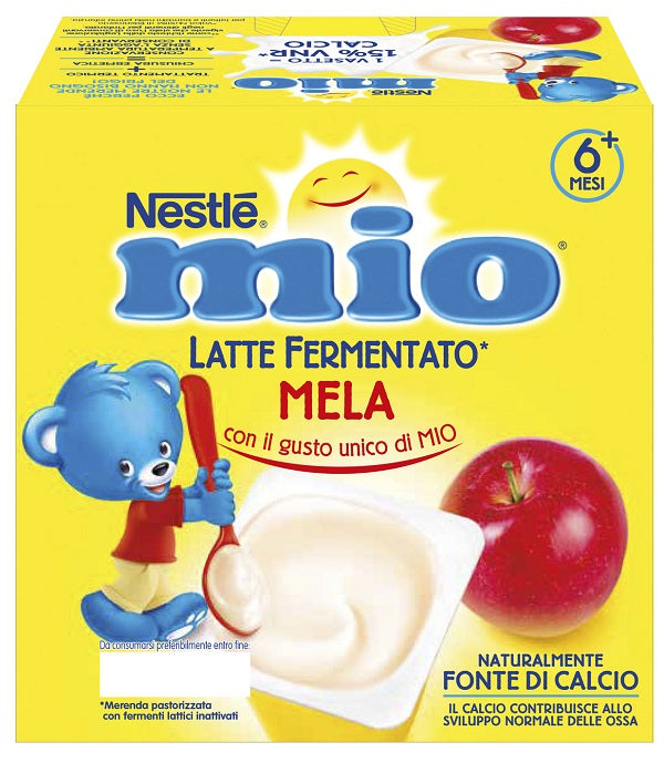 MIO MERENDA LATTE FERMENTATO MELA 4 PEZZI DA 100 G