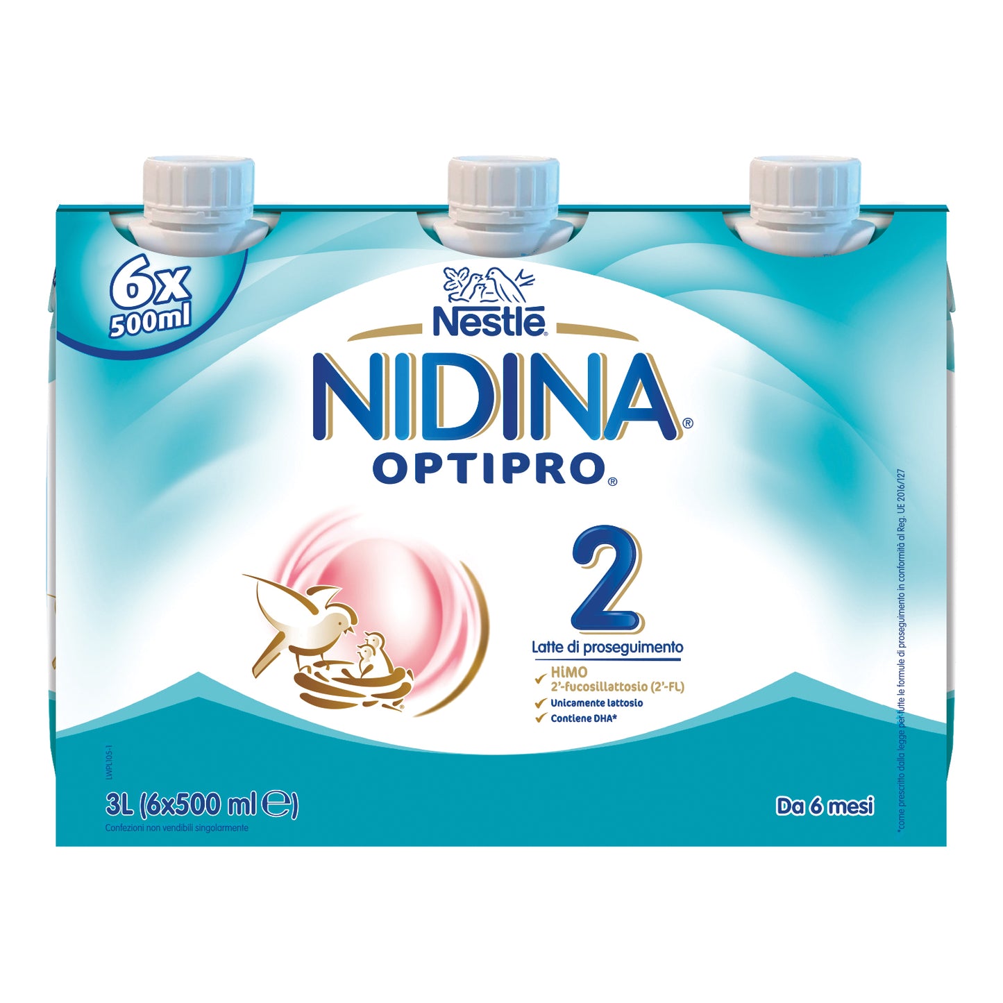 NIDINA OPTIPRO 2 LIQUIDO 6 X 500 ML