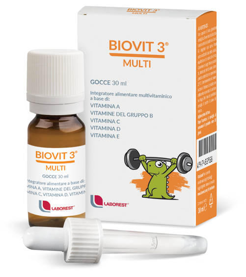 Biovit Multi Gocce 30ml integratore di vitamine per il supporto del sistema immunitario
