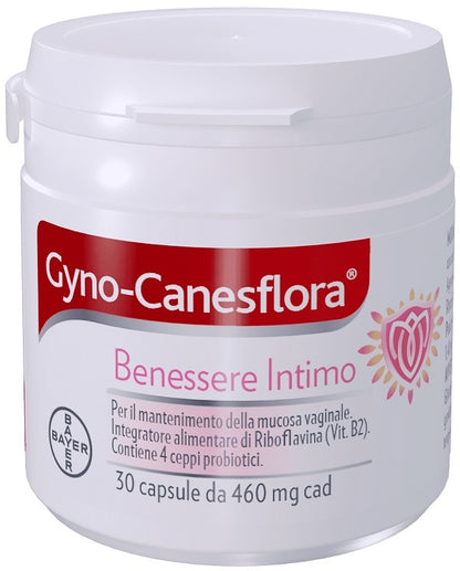Gyno Canesflora Integratore alimentare per il benessere intimo femminile e il mantenimento della flora vaginale 30 capsule