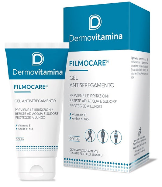 Dermovitamina Filmocare Gel Antisfregamento 30ml previene le irritazioni da acqua e sudore
