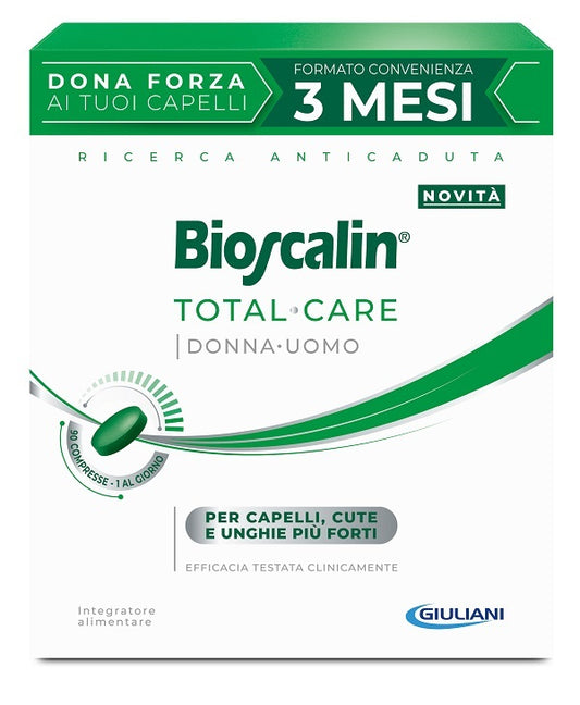 Bioscalin Total Care 90 compresse Integratore uomo donna per capelli, pelle e unghie