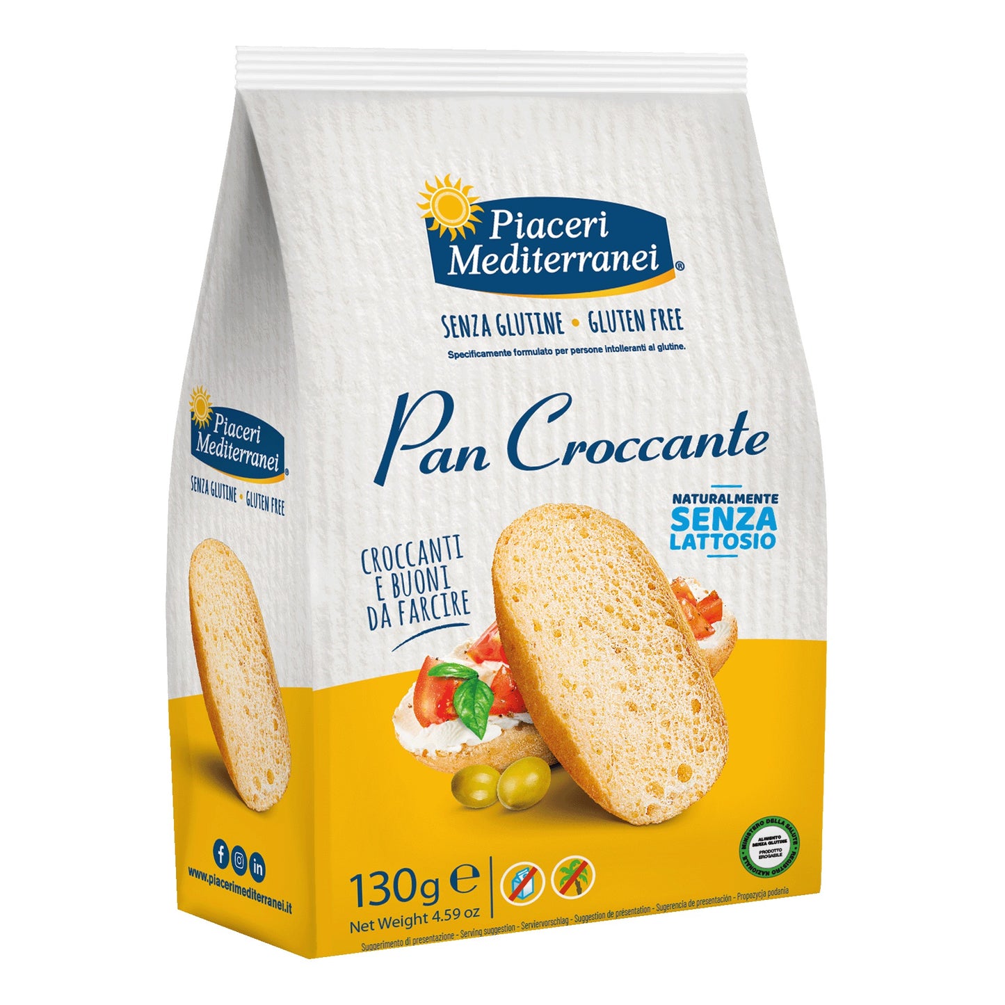 PIACERI MEDIT PAN CROCCANT130G
