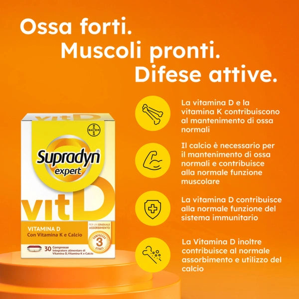 Supradyn Expert Vitamina D da 30 compresse ad assorbimento graduale