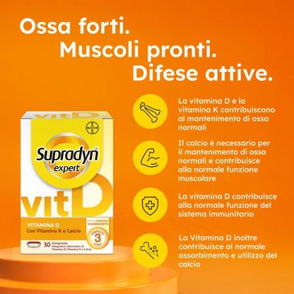 Supradyn Expert Vitamina D da 30 compresse ad assorbimento graduale
