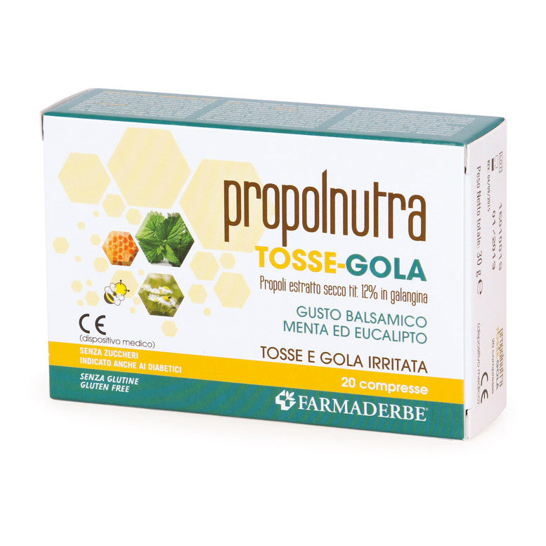 PROPOLNUTRA TOSSE GOLA 20 COMPRESSE MASTICABILI