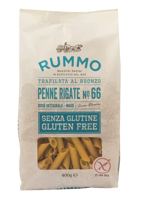 RUMMO PENNE RIGATE N66 DI RISO INTEGRALE E MAIS 400 G