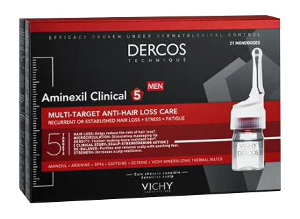 Vichy Dercos Aminexil Clinical 5 Trattamento Anticaduta Uomo 42 Fiale 6 ml