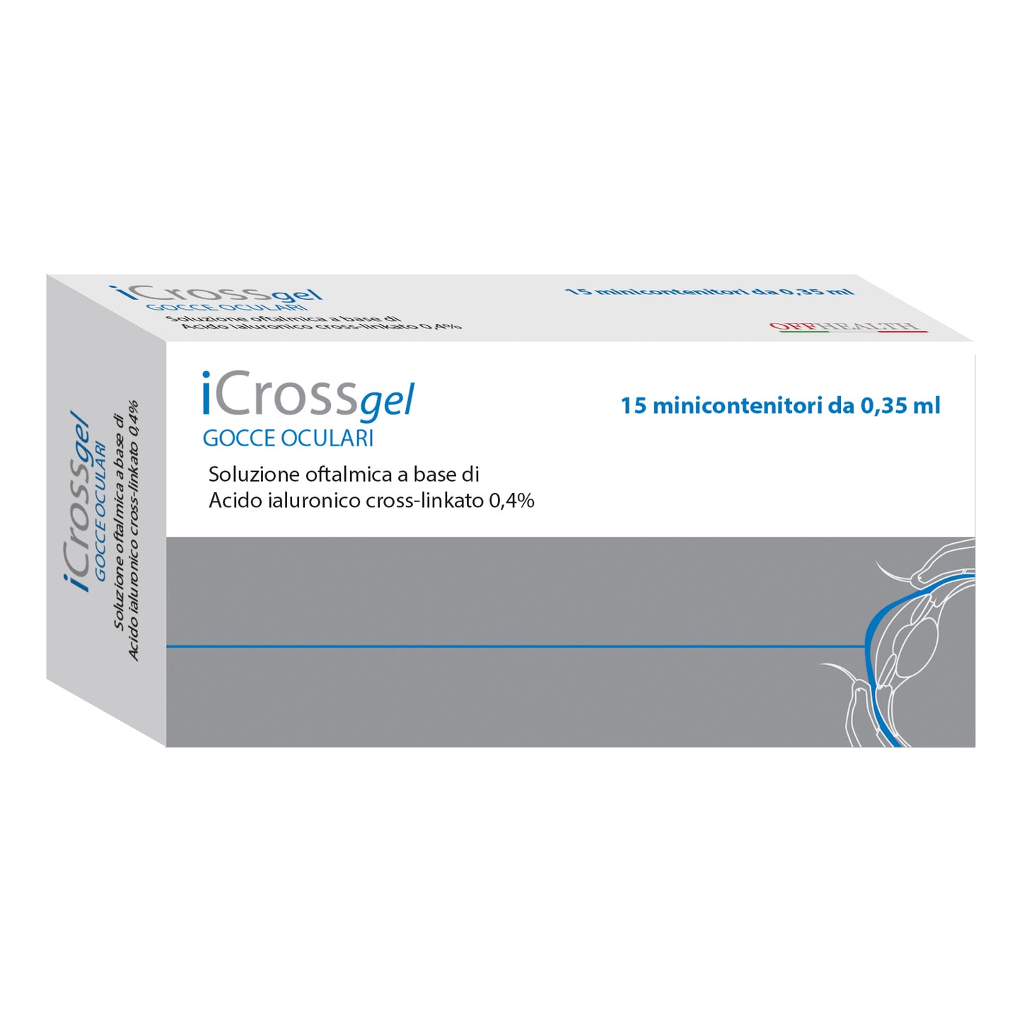 GOCCE OCULARI ICROSS GEL ACIDO IALURONICO CROSS-LINKATO 0,4% 15 PEZZI DA 0,35 ML