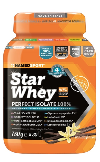 NamedSport proteine Star Whey Sublime Vanilla 750g proteine del siero del latte isolate