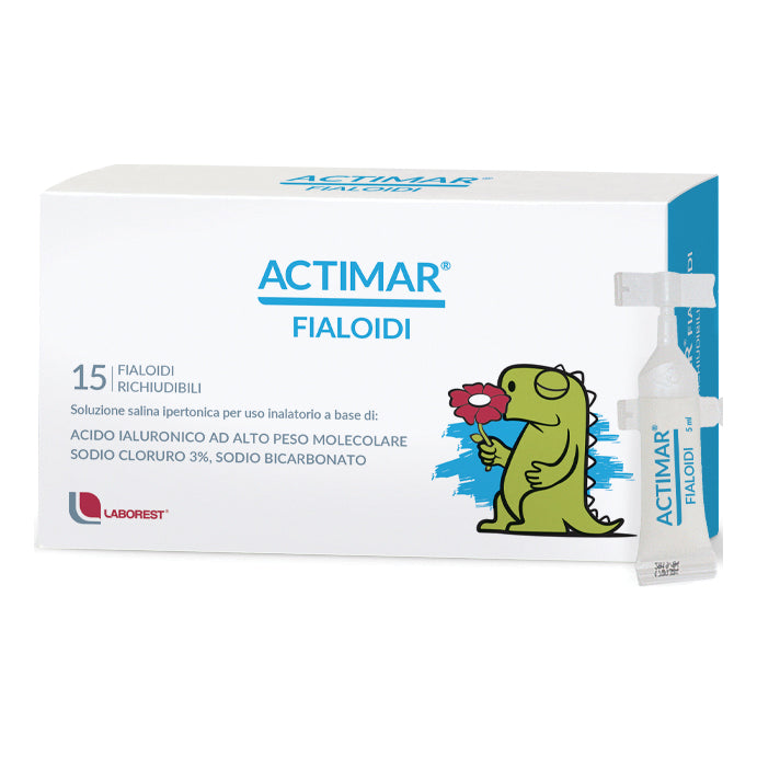 Actimar Fialoidi 15 fiale da 5ml Soluzione salina ipertonica per uso inalatorio