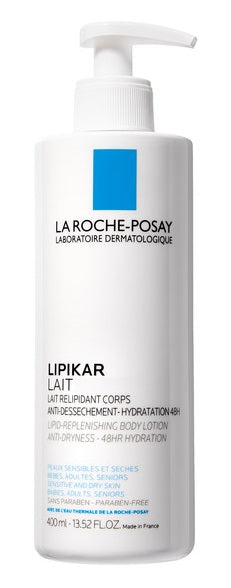 LA ROCHE POSAY LIPIKAR LATTE 48 ore di idratazione e trattamento anti-secchezza per la pelle sensibile, secca, che tira 400ML