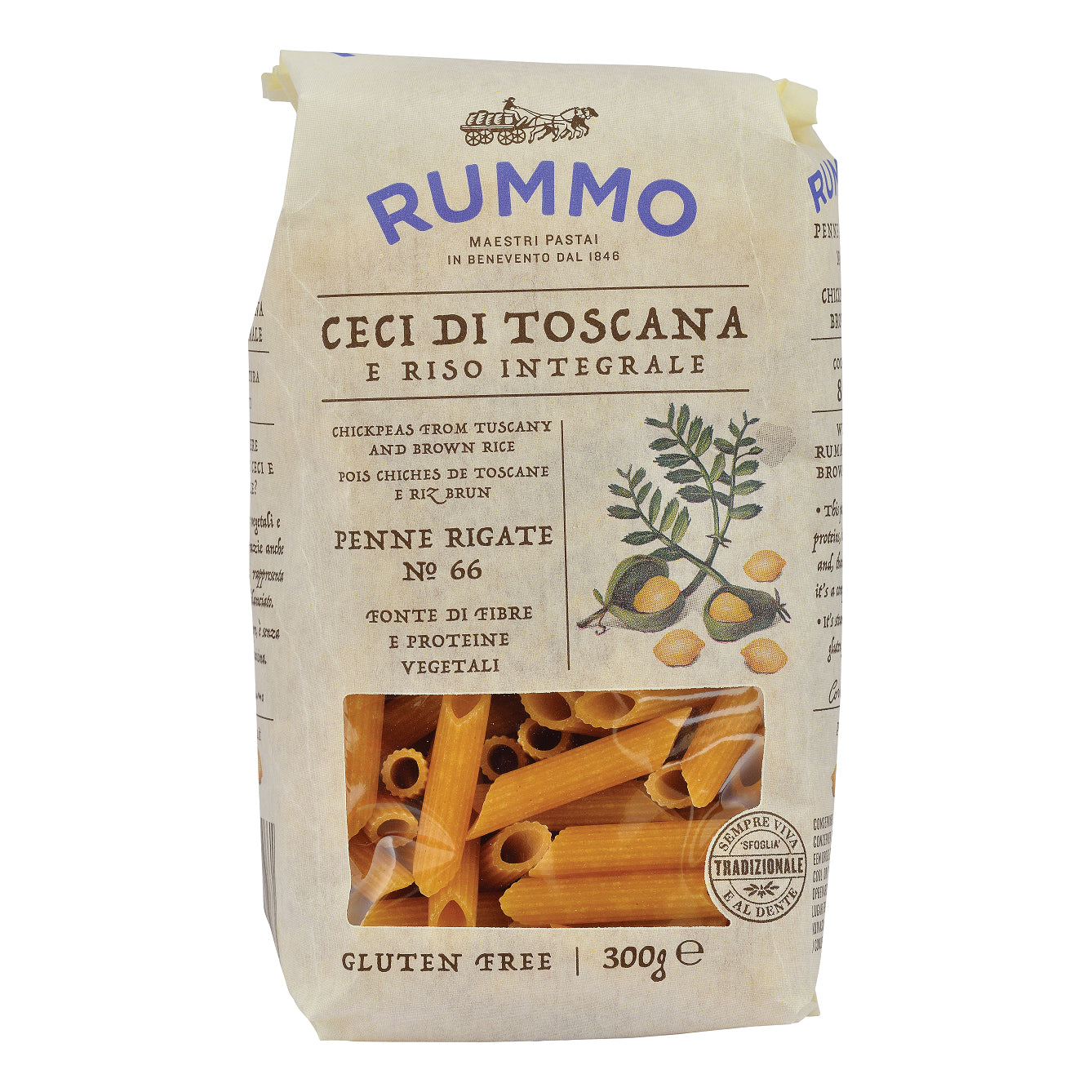RUMMO MEZZE PENNE RIGATE N28 RISO INTEGRALE E MAIS 400 G