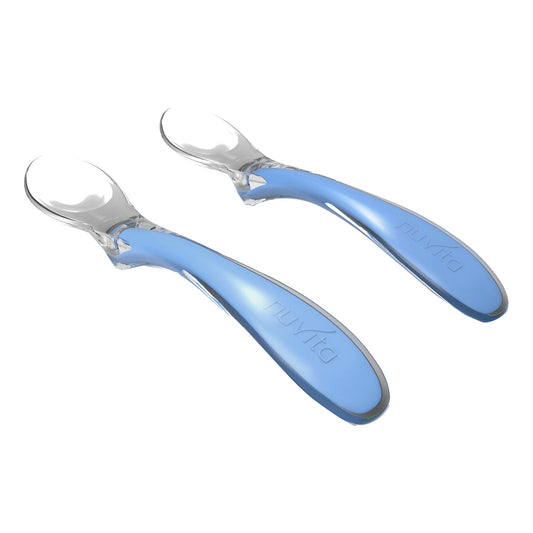 SET 2 CUCCHIAI IN SILICONE BLU