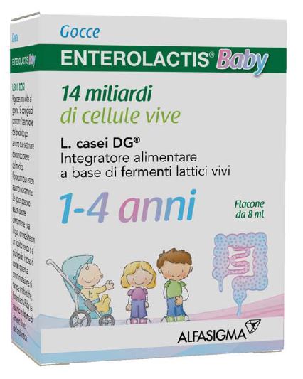 ENTEROLACTIS BABY GOCCE 8 ML 1-4 ANNI 14 MILIARDI DI CELLULE VIVE