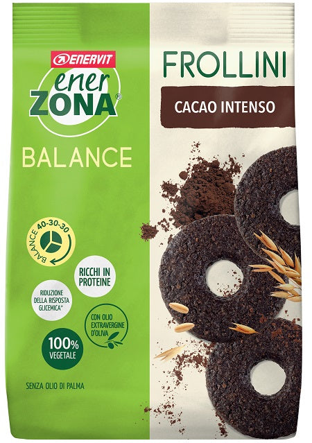EnerZona Frollini fondente intenso di cioccolato 250g