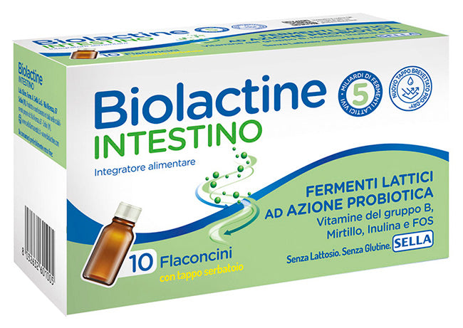 BIOLACTINE INTESTINO 5MLD 10 FLACONCINI 9 ML