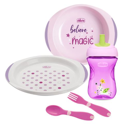 CHICCO SET PAPPA 12 MESI+ ROSA