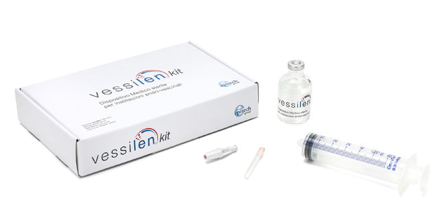 KIT VESSILEN 50 ML CON SIRINGA 50 ML, AGO E LUER LOCK ADAPTER