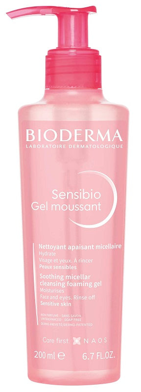 Bioderma Sensibio Gel Moussant Detergente Per Il Viso E Pelli Sensibili 200ml