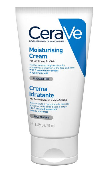 CERAVE -CREMA IDRATANTE VISO E CORPO 50ML-Pelle secca e molto secca