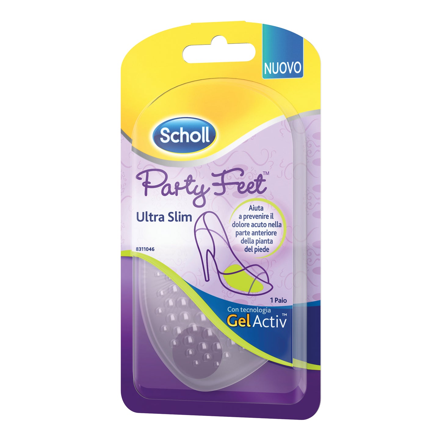 PLANTARE CON CUSCINETTO PARTY FEET GEL ACTIV ULTRA SLIM 1 PAIO