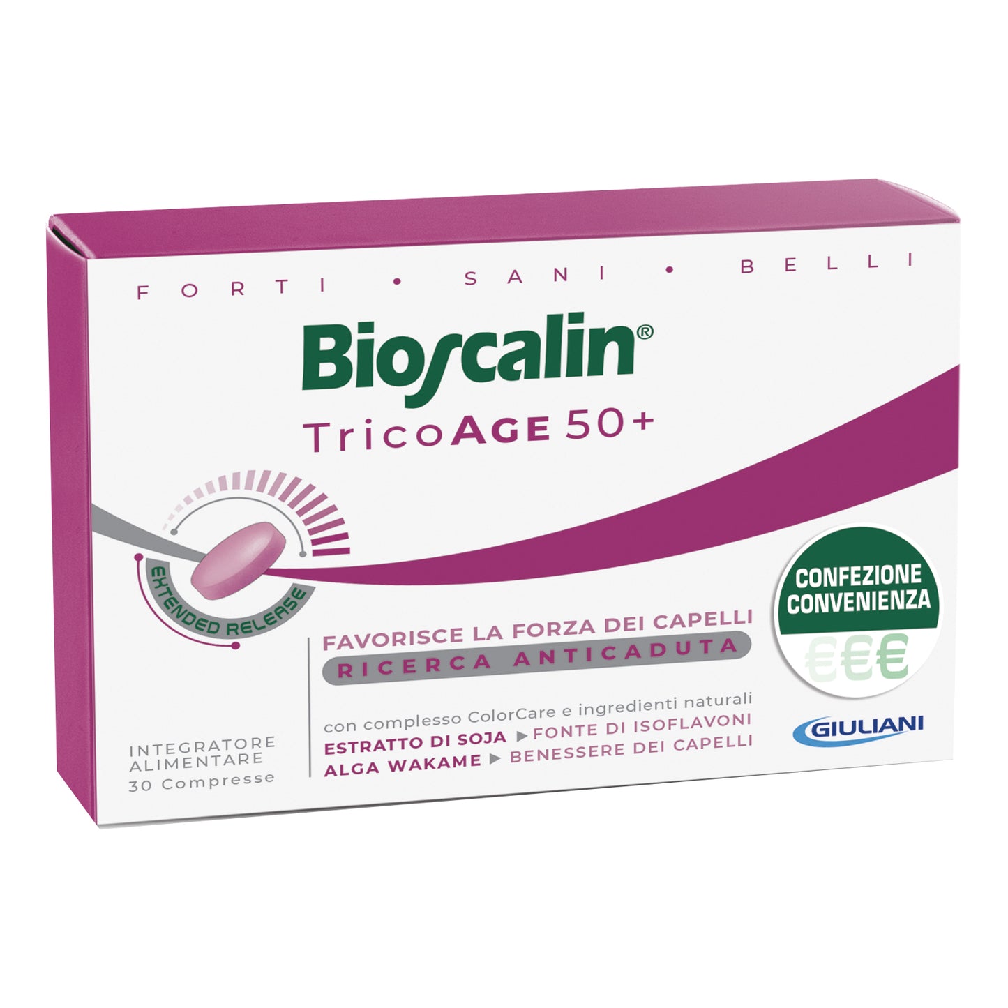 BIOSCALIN Tricoage 45+ integratore per la caduta dei capelli 30 compresse