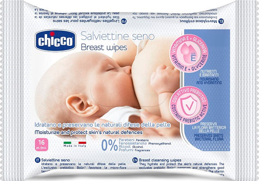 CHICCO SALVIETTE DETERGENTI PER IL SENO 16 PEZZI