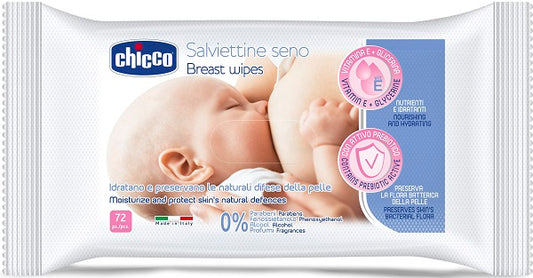 CHICCO SALVIETTE DETERGENTI PER IL SENO 72 PEZZI