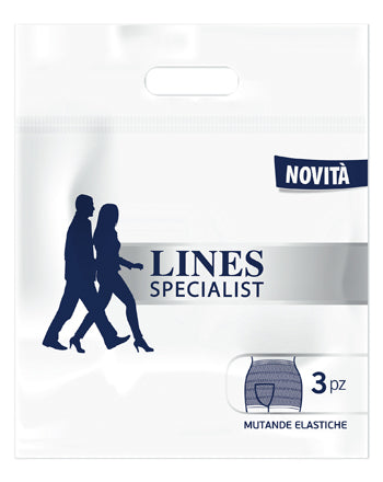 LINES SPECIALIST MUTANDA ELASTICA XL 3 PEZZI