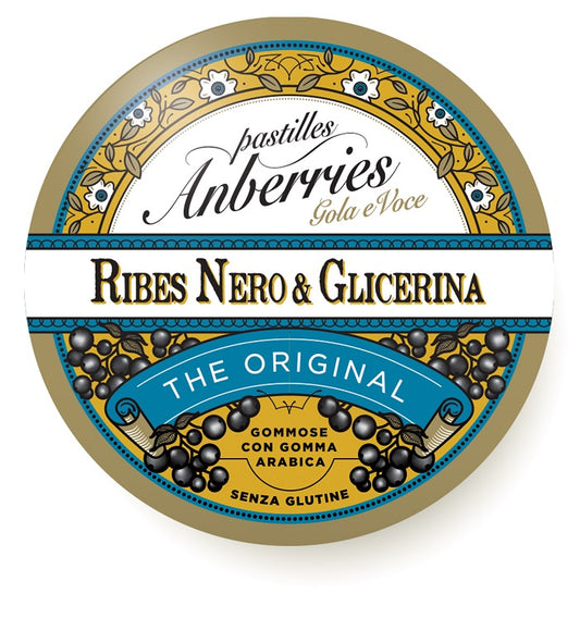 ANBERRIES CLASSICHE RIBES NERO & GLICERINA CARAMELLE 55 G