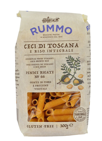 RUMMO PENNE RIGATE N 66 CECI DI TOSCANA E RISO INTEGRALE 300 G