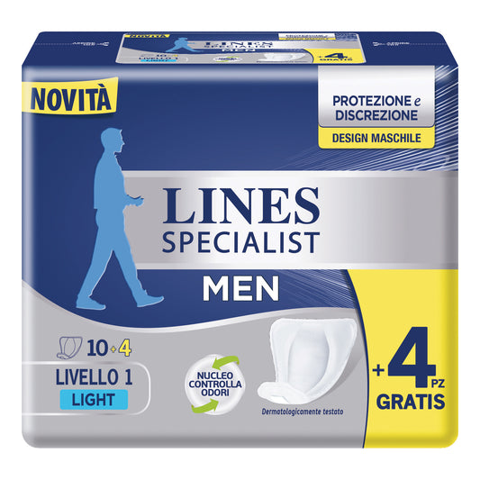 PANNOLONI LINES SPECIALIST MEN LIVELLO 1 14 PEZZI