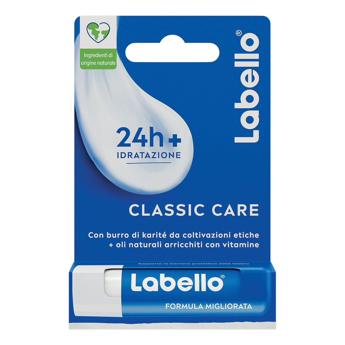 LABELLO CLASSIC CARE STICK 24H IDRATAZIONE FONDENTE SULLE LABBRA 5,5 ML