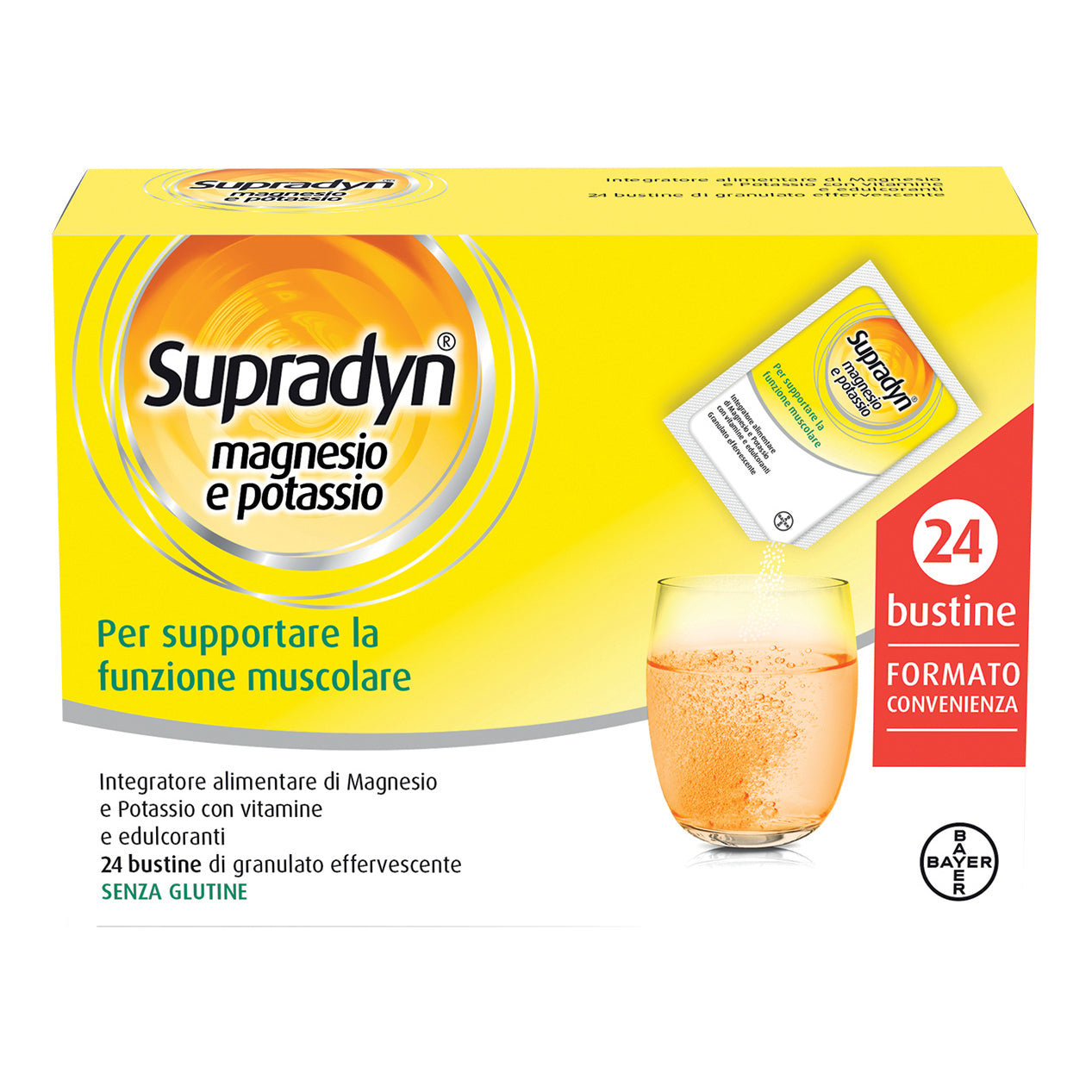 SUPRADYN MAGNESIO e POTASSIO 24 BUSTE- Integratore multivitaminico per stanchezza ed affaticamento