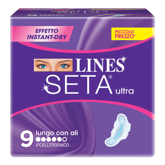 LINES SETA ULTRA ASSORBENTI LUNGHI 9 PEZZI