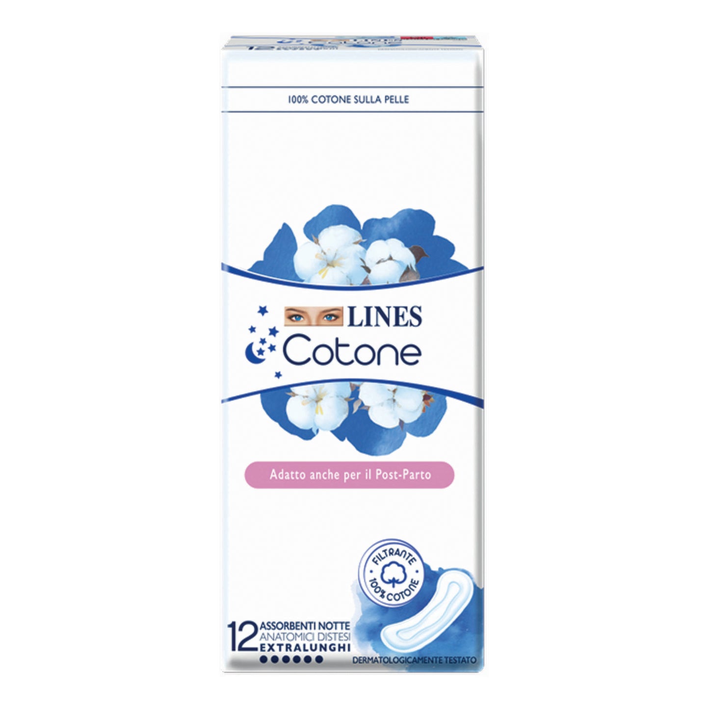 LINES COTONE NON ULTRA NOTTE DISTESI 12 PEZZI