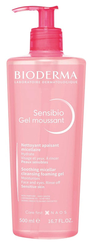 Bioderma Sensibio Gel Moussant Detergente Per Il Viso E Pelli Sensibili 500ml