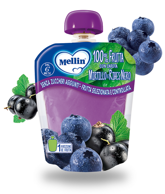 MELLIN POUCH MIRTILLO/RIBES90G